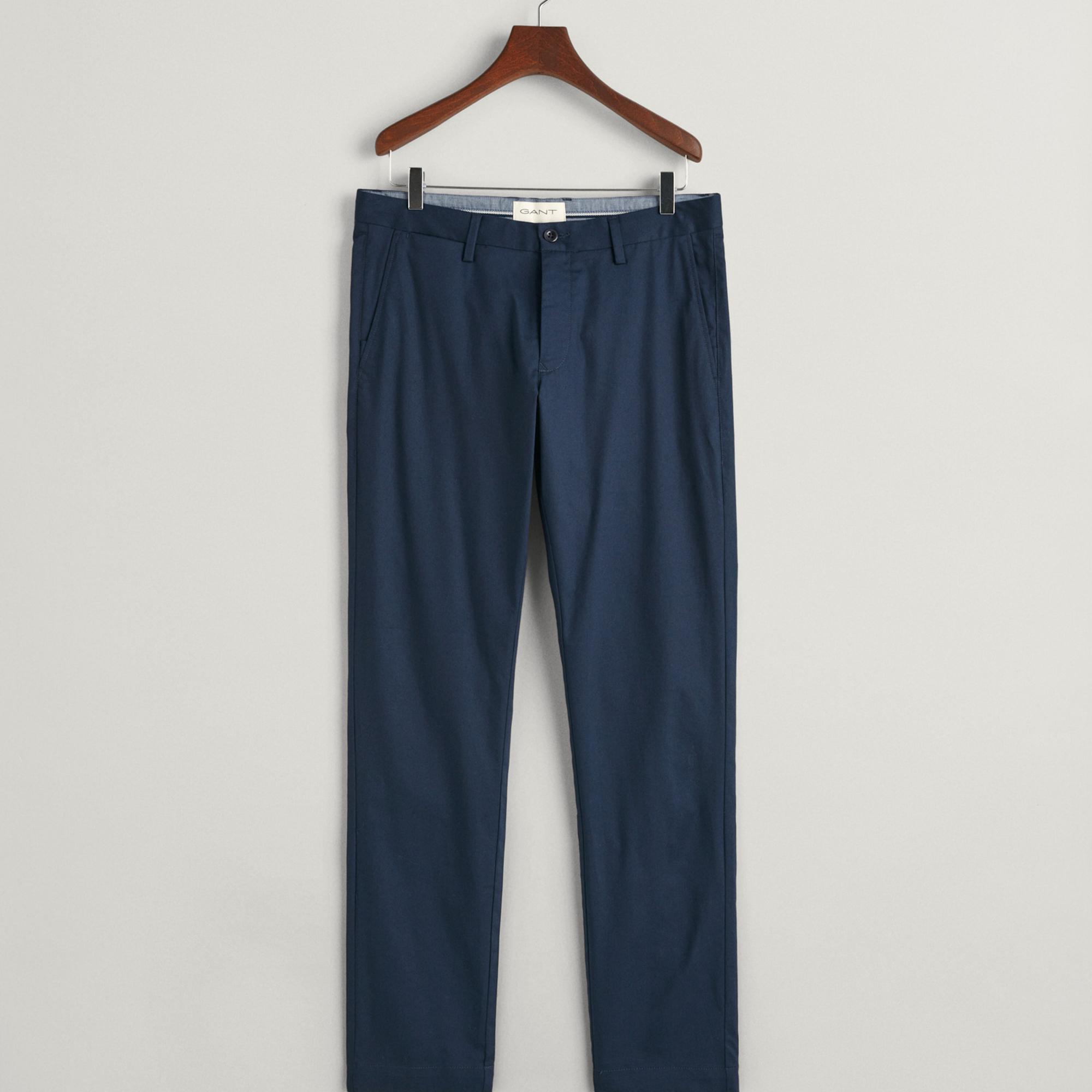 GANT Erkek Lacivert Slim Fit Pantolon