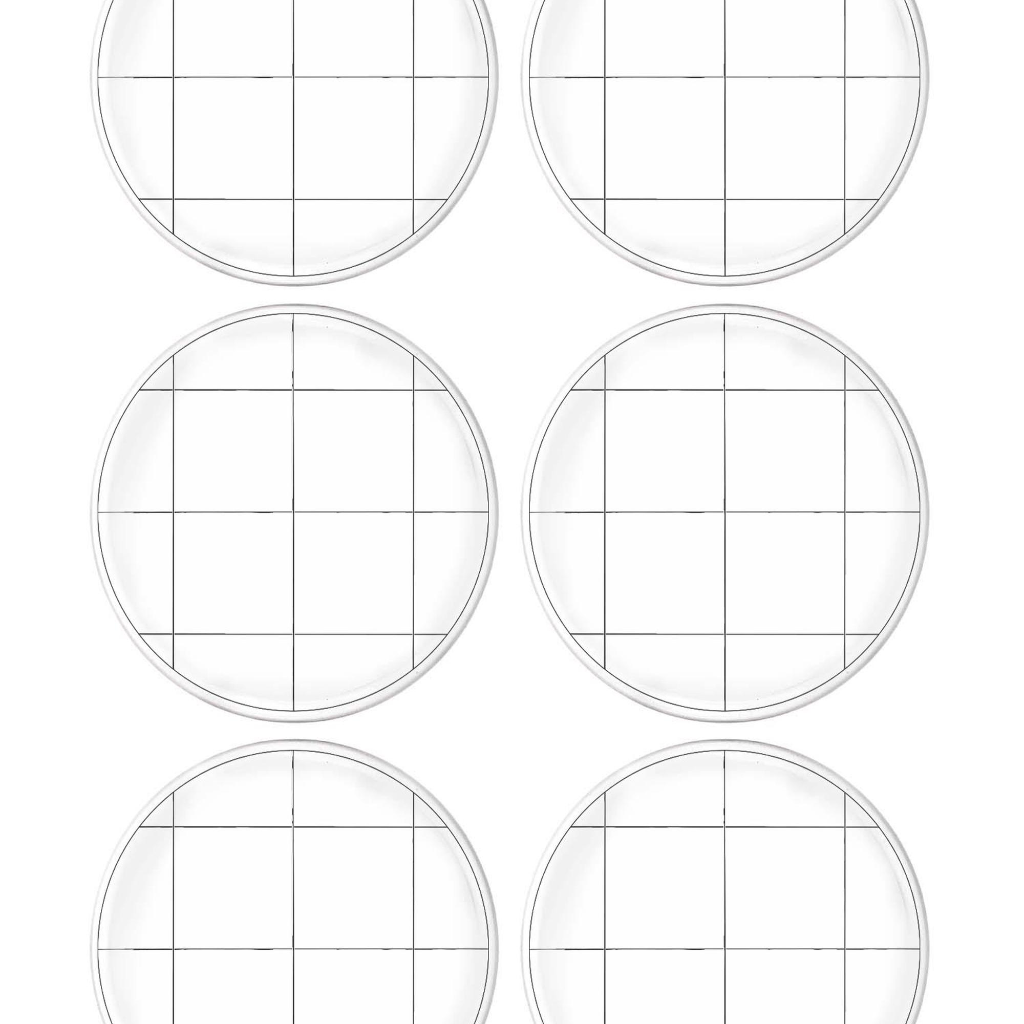 The Mia Daily Tunes Servis Tabağı Kareli 6 Lı Set - 26 cm