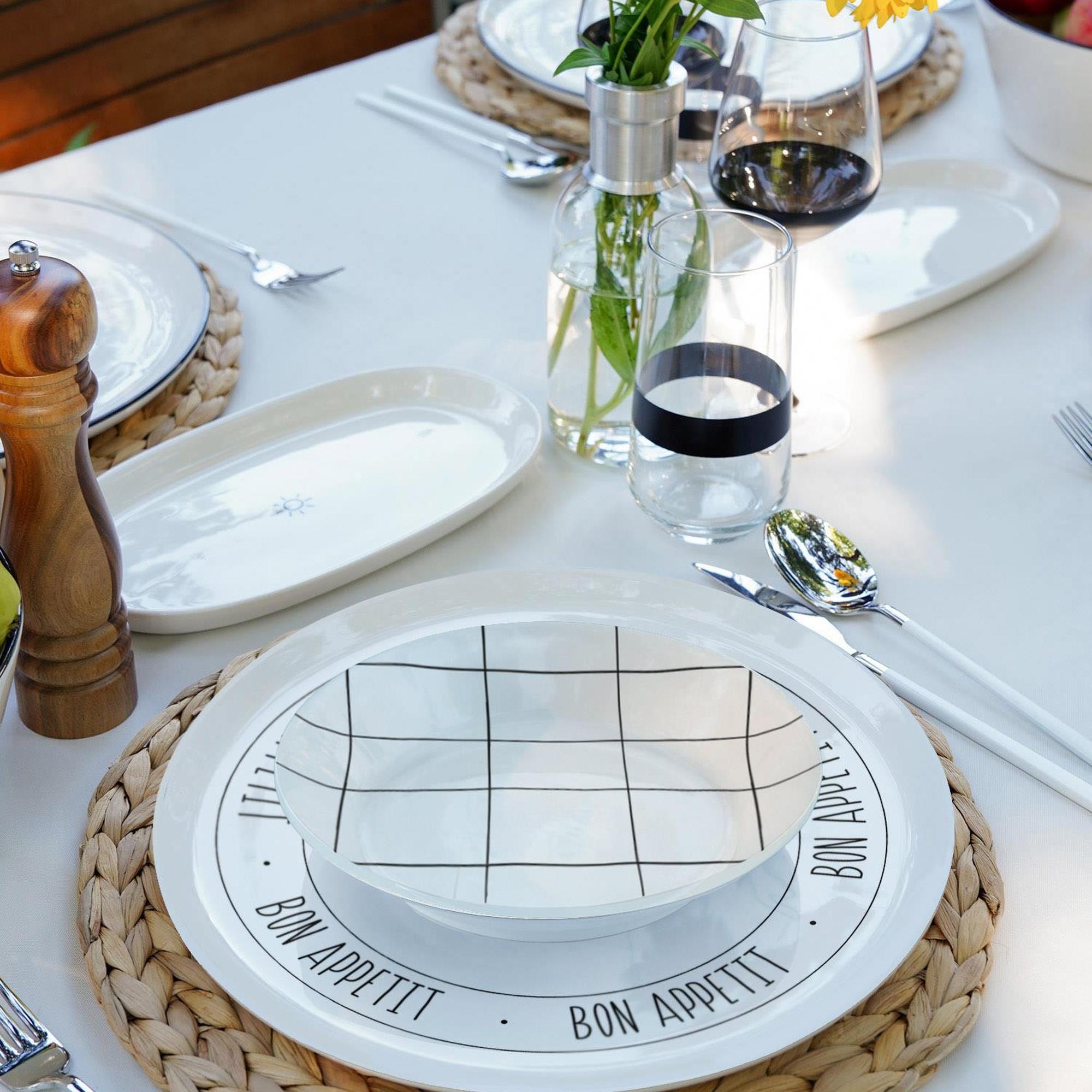 The Mia Daily Tunes Yemek Tabağı  - 6lı Set 20 Cm