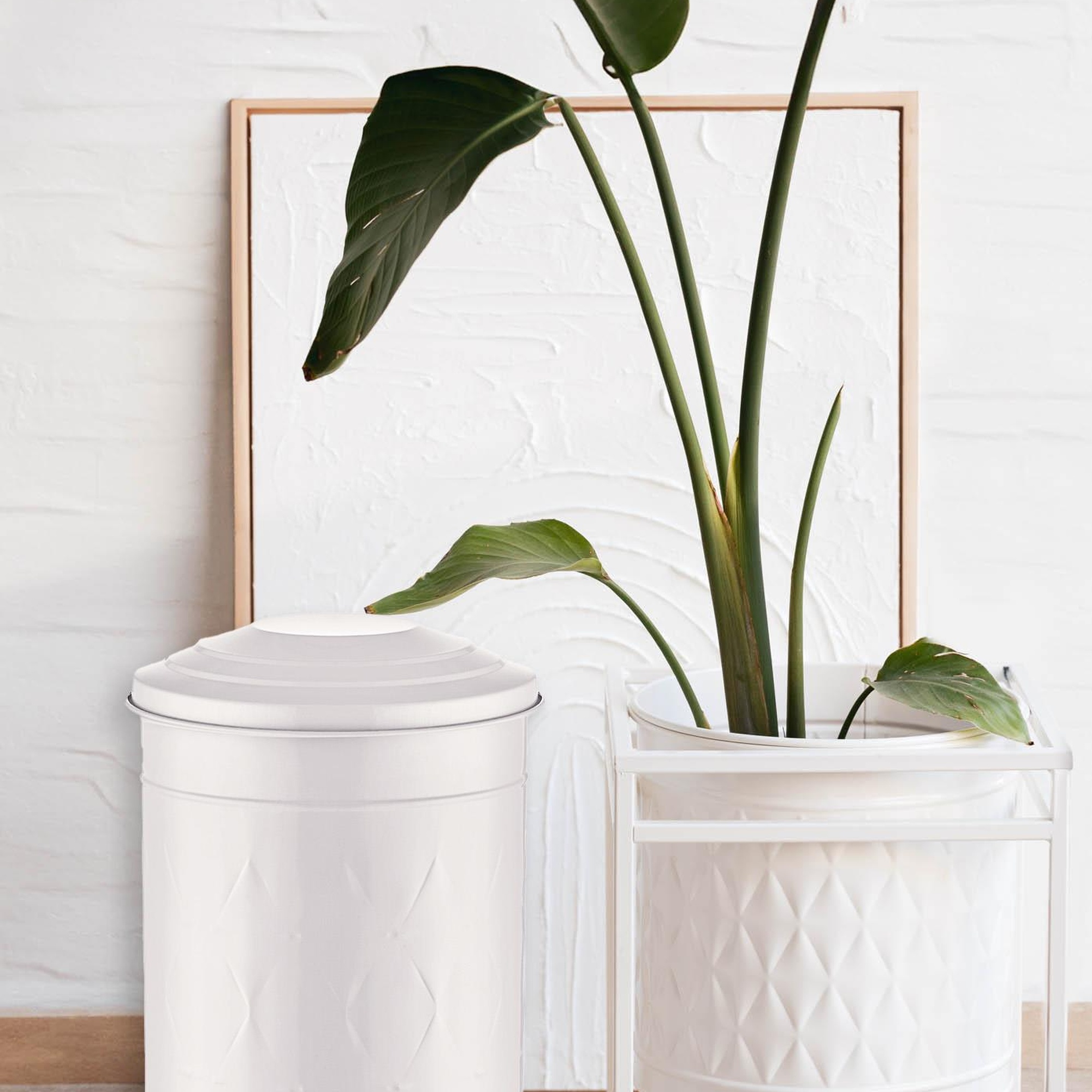 The Mia Prizma Çöp Kovası Mutfak Beyaz 37 Lt