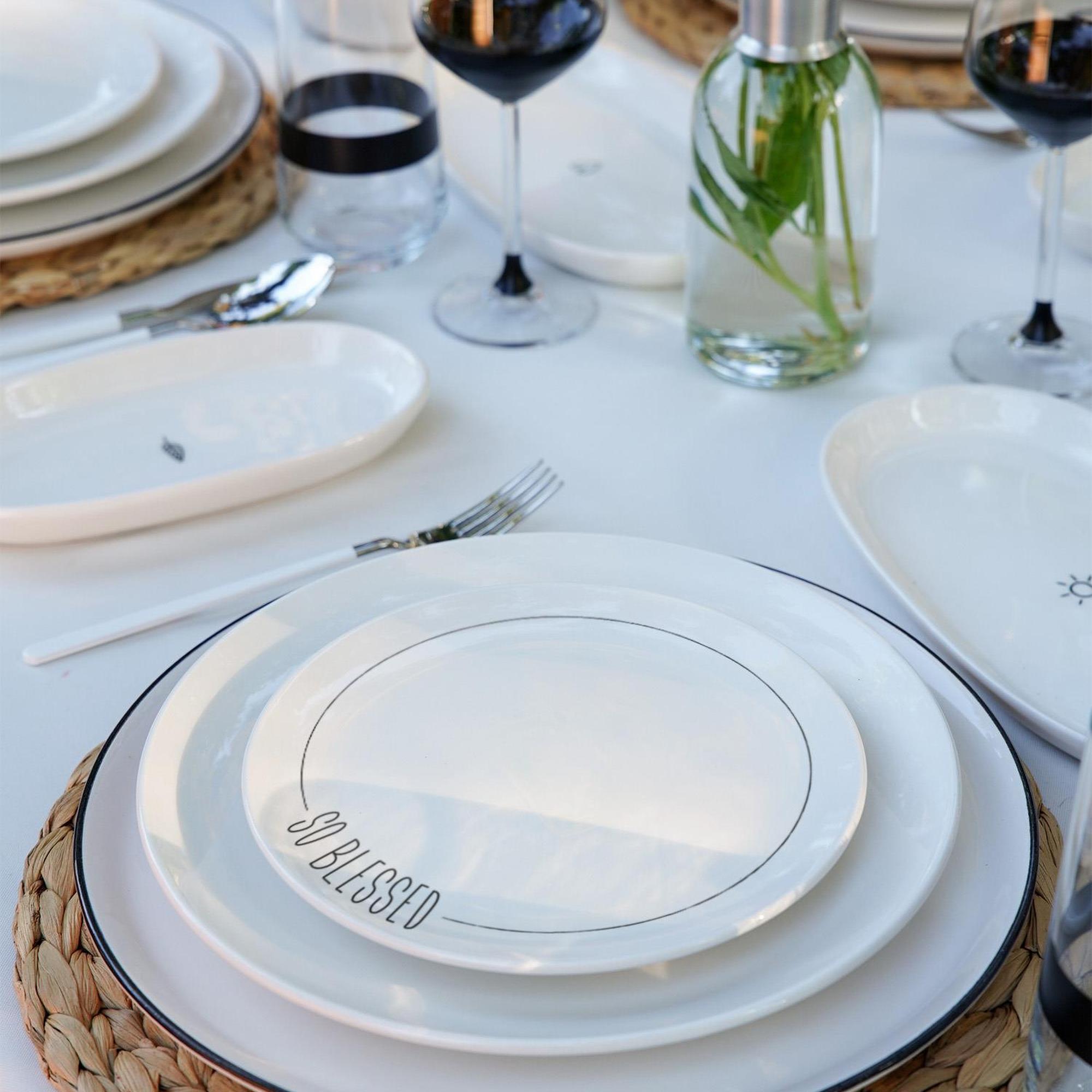 The Mia Daily Tunes Pasta Tabağı 6 Lı Set - 19 cm