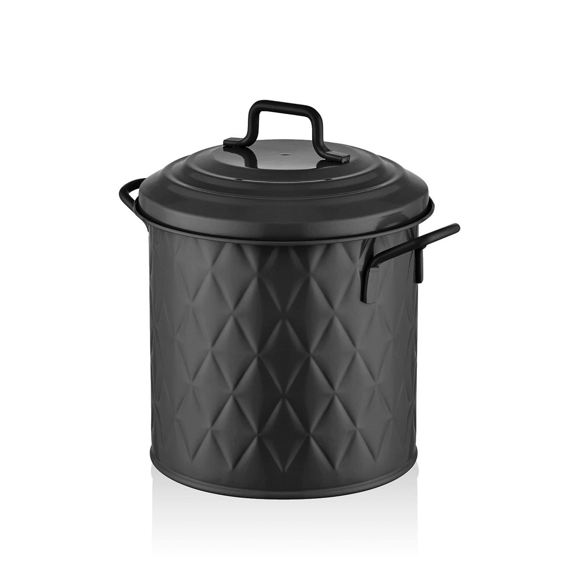 The Mia Prizma Çöp Kovası Tezgah Siyah 4 Lt