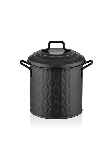  The Mia Prizma Çöp Kovası Tezgah Siyah 4 Lt