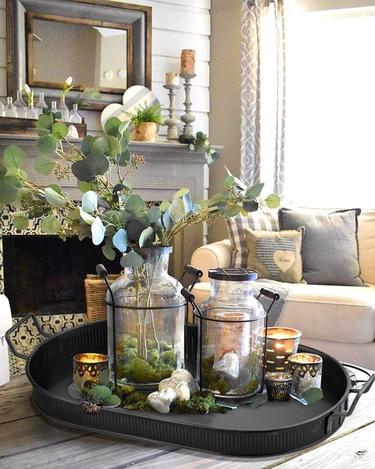  The Mia Tepsi Siyah 54x23 cm