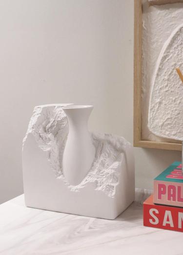  The Mia Licia Seramik Vazo Beyaz 20x12x20 cm