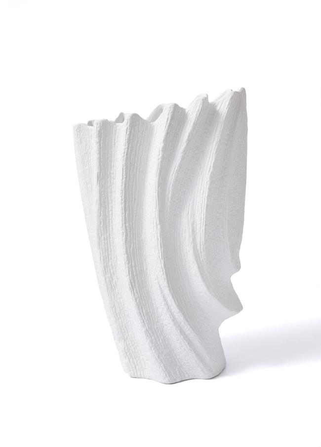  The Mia Licia Seramik Vazo Beyaz 29x19x47 cm