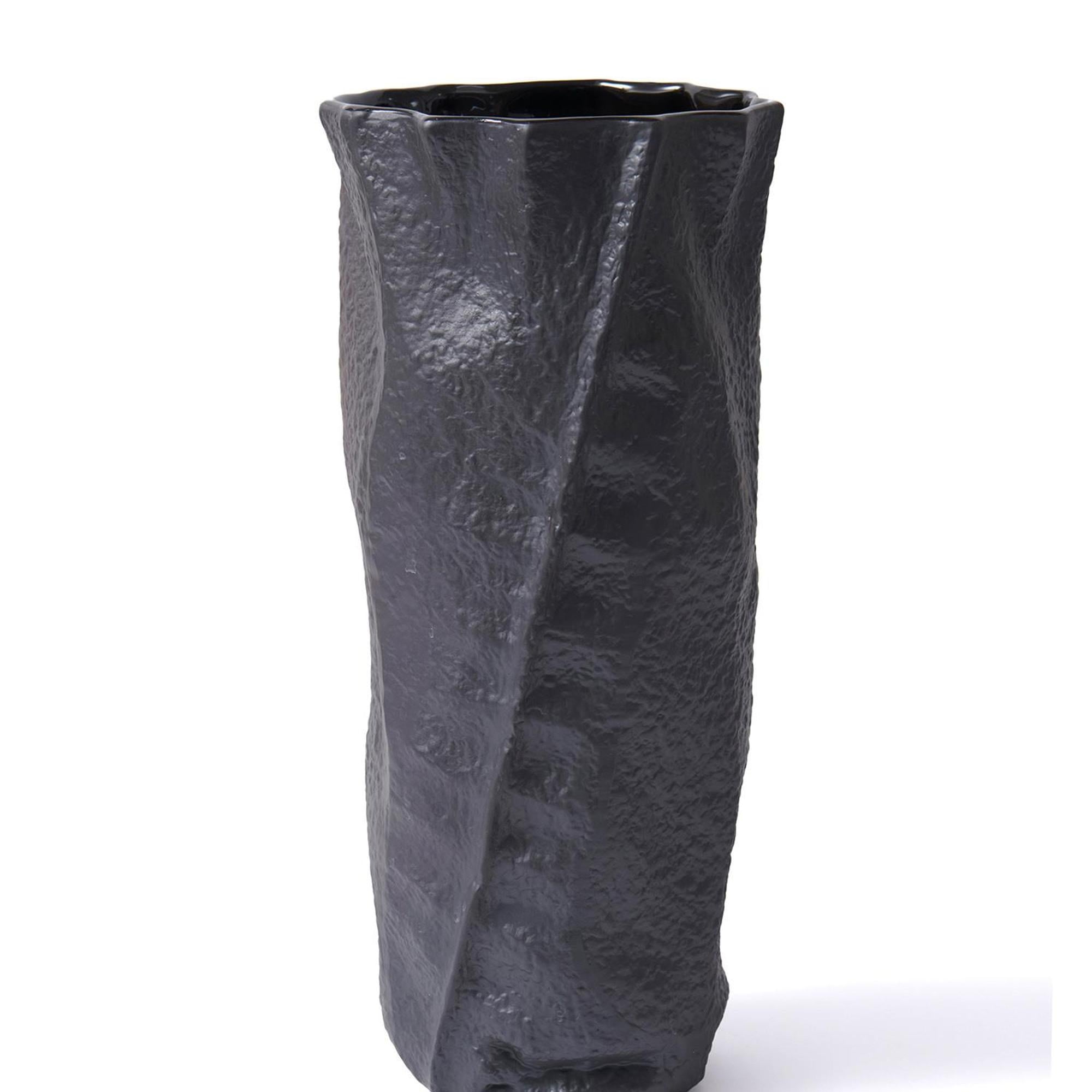The Mia Licia Seramik Vazo Siyah 18x12x40 cm