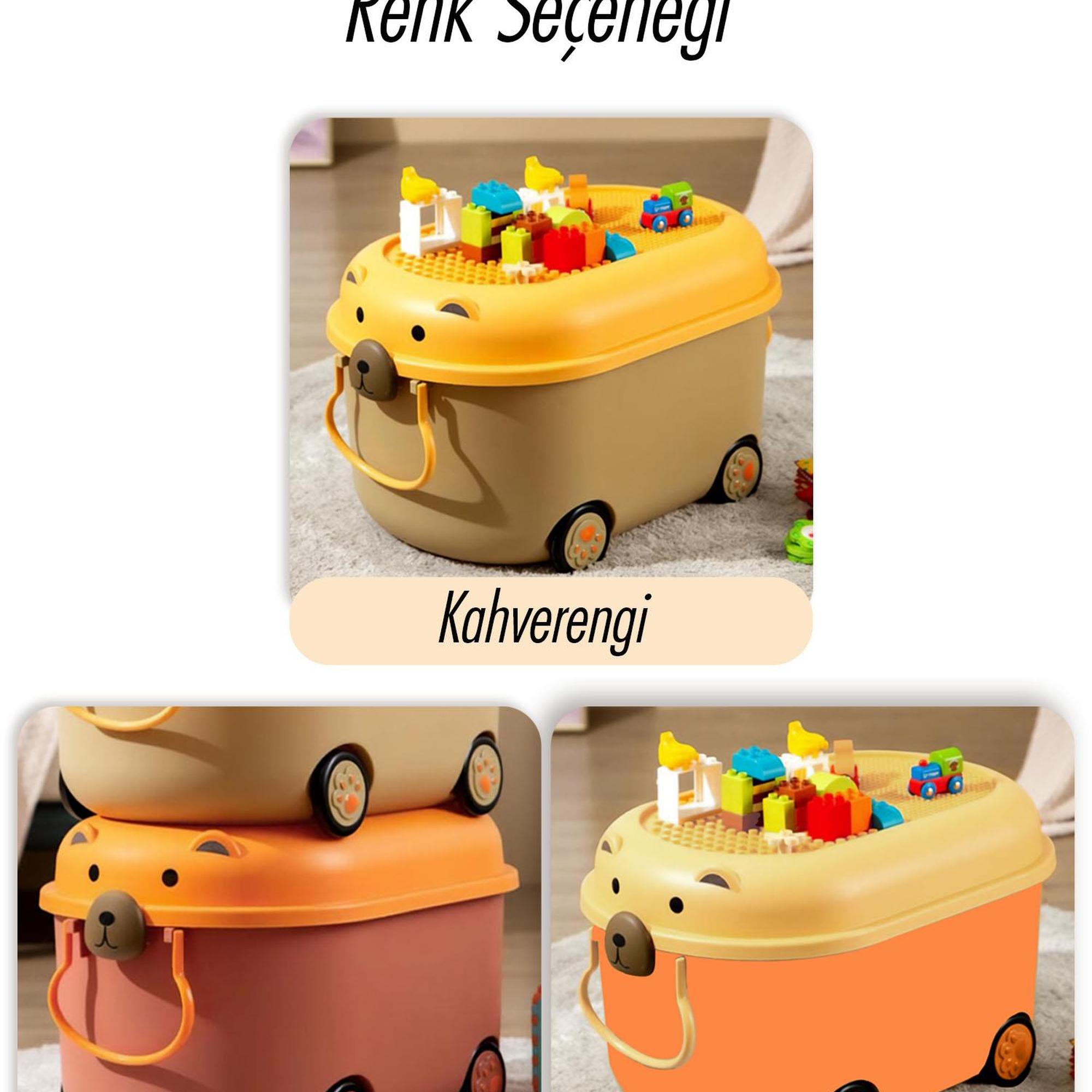 The Mia Trail Oyuncak Saklama Kutusu Pudra 57x39x33 cm