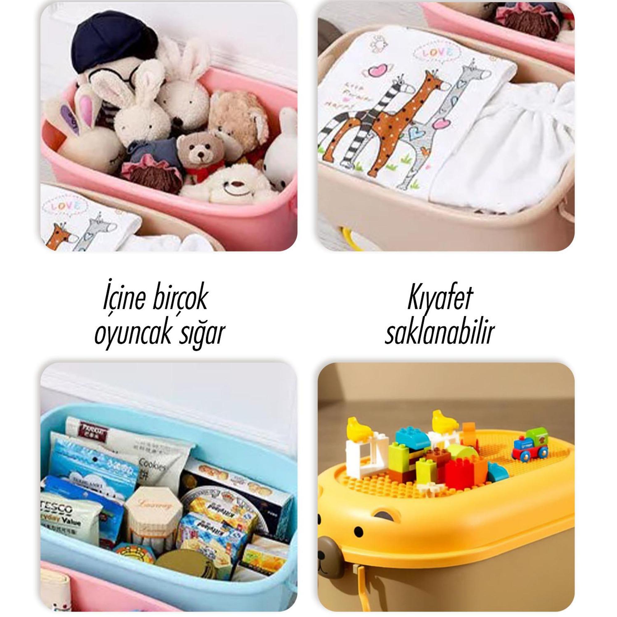 The Mia Trail Oyuncak Saklama Kutusu Pudra 57x39x33 cm