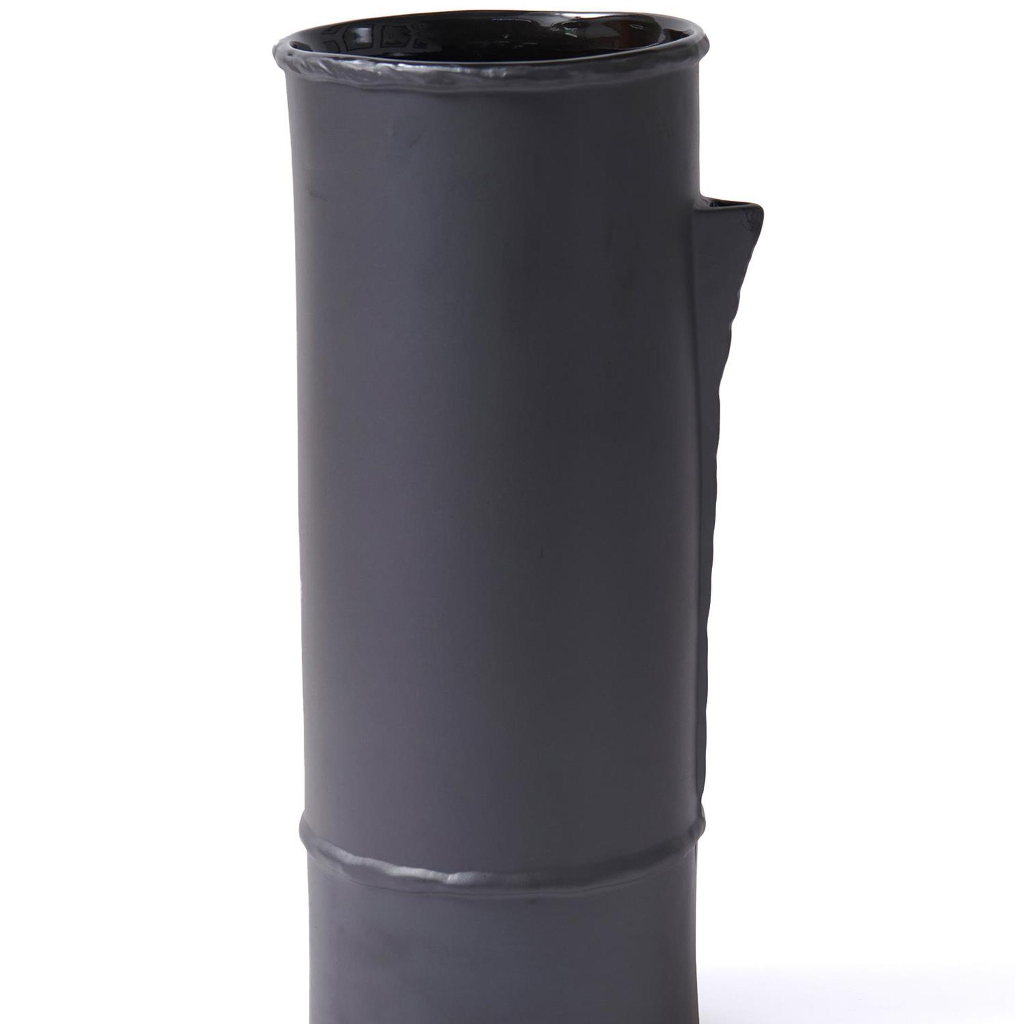 The Mia Licia Seramik Vazo Siyah 18x16x41 cm