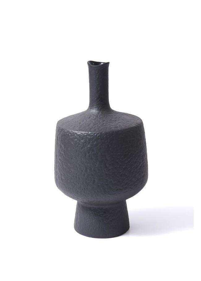  The Mia Licia Seramik Vazo Siyah 18x18x37 cm