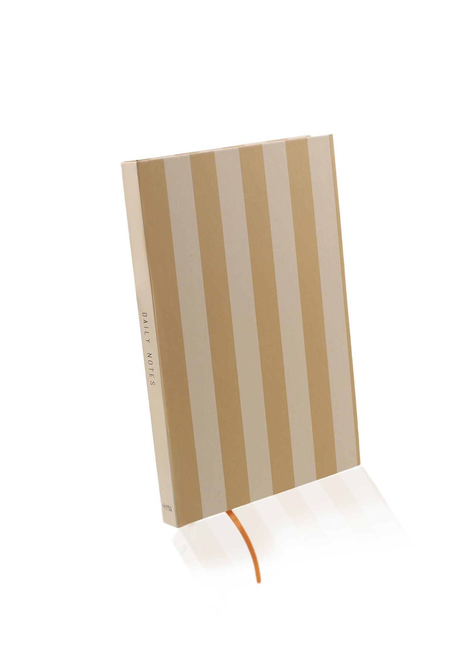  The Mia Basic Çizgili Defter 70 Yaprak Camel 19x14 cm