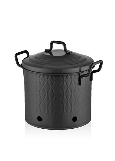  The Mia Prizma Patates & Soğan Saklama Kabı Siyah 30x30x30