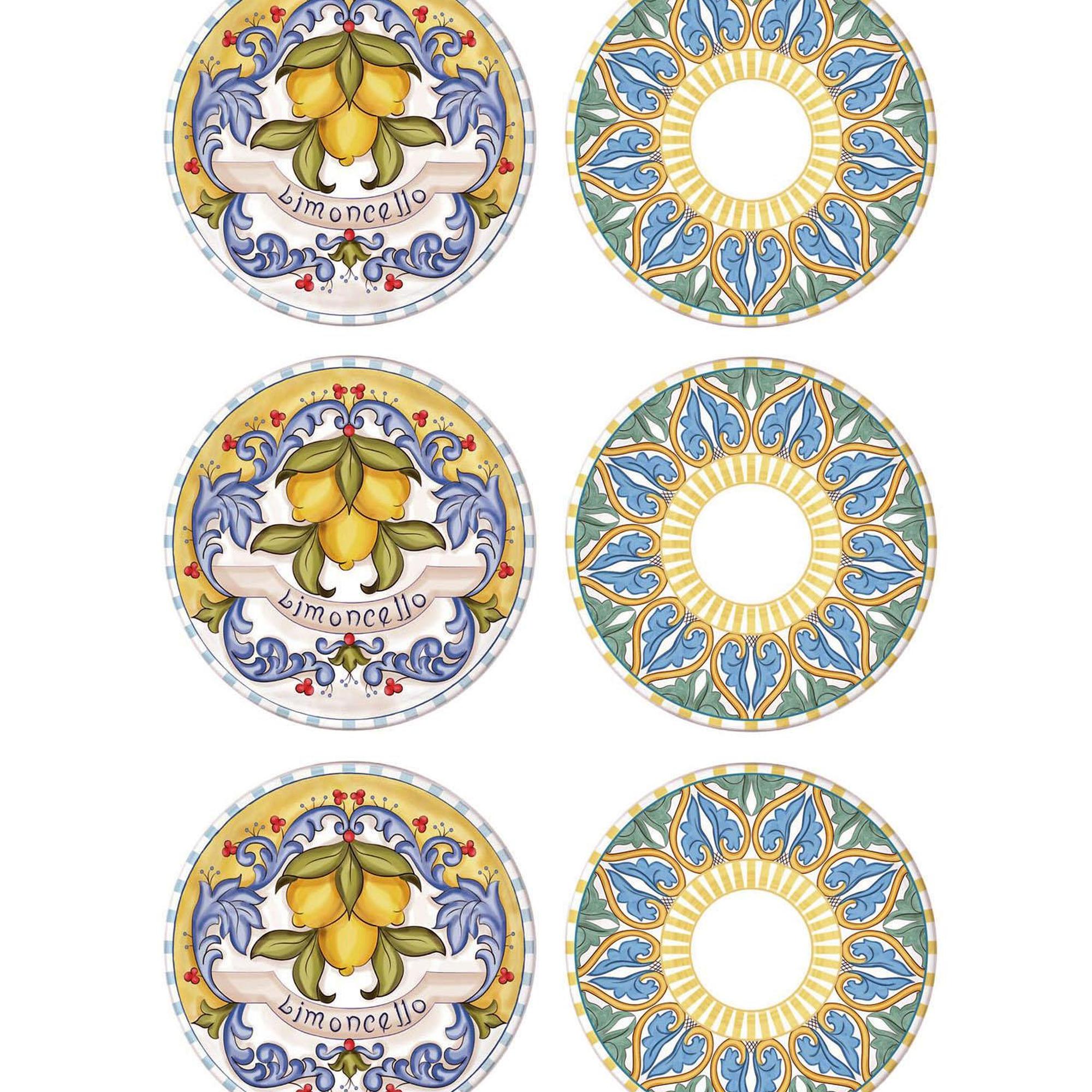 The Mia Limoncello Pasta Tabağı 6lı Set 19 cm