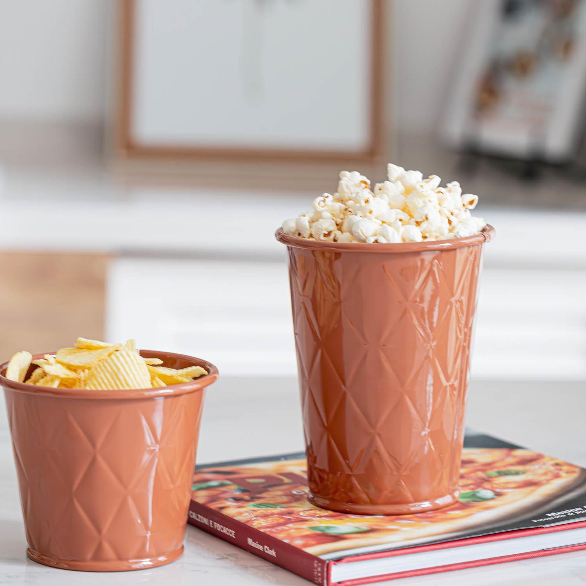 The Mia Prizma Popcorn Kasesi Terracota