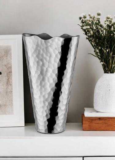  The Mia Dekoratif Vazo Gümüş 25x10x41 cm