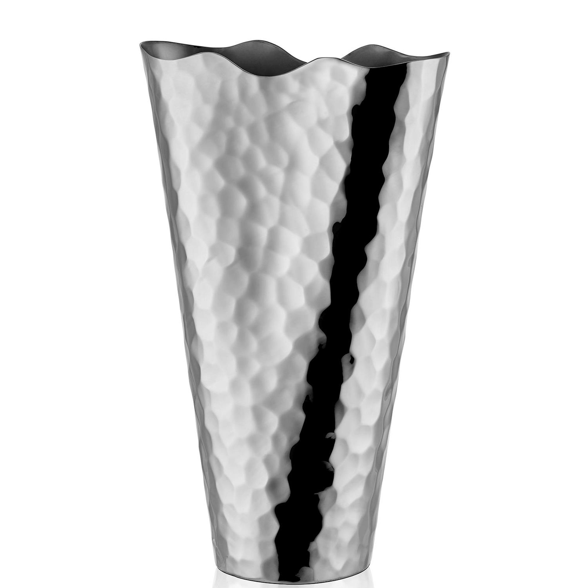 The Mia Dekoratif Vazo Gümüş 25x10x41 cm