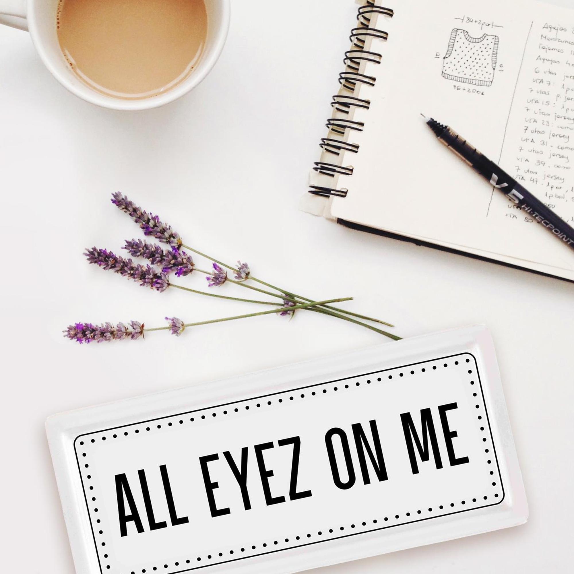 The Mia Dikdörtgen Servis All Eyez On Me - 35 x 16 Cm