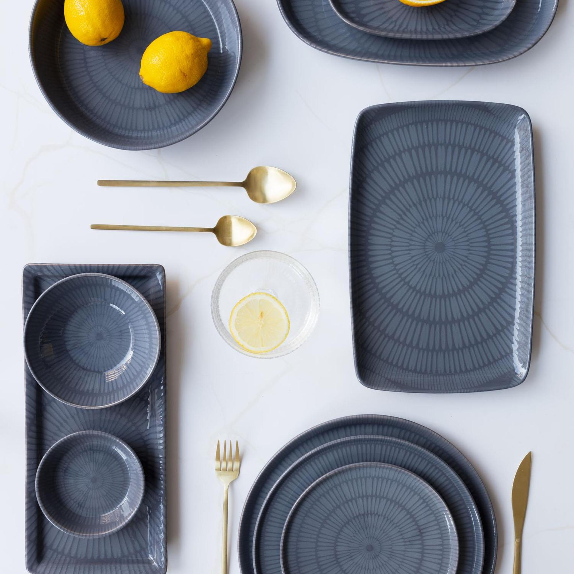 The Mia Noon Kase 6lı Set Gri 15 cm