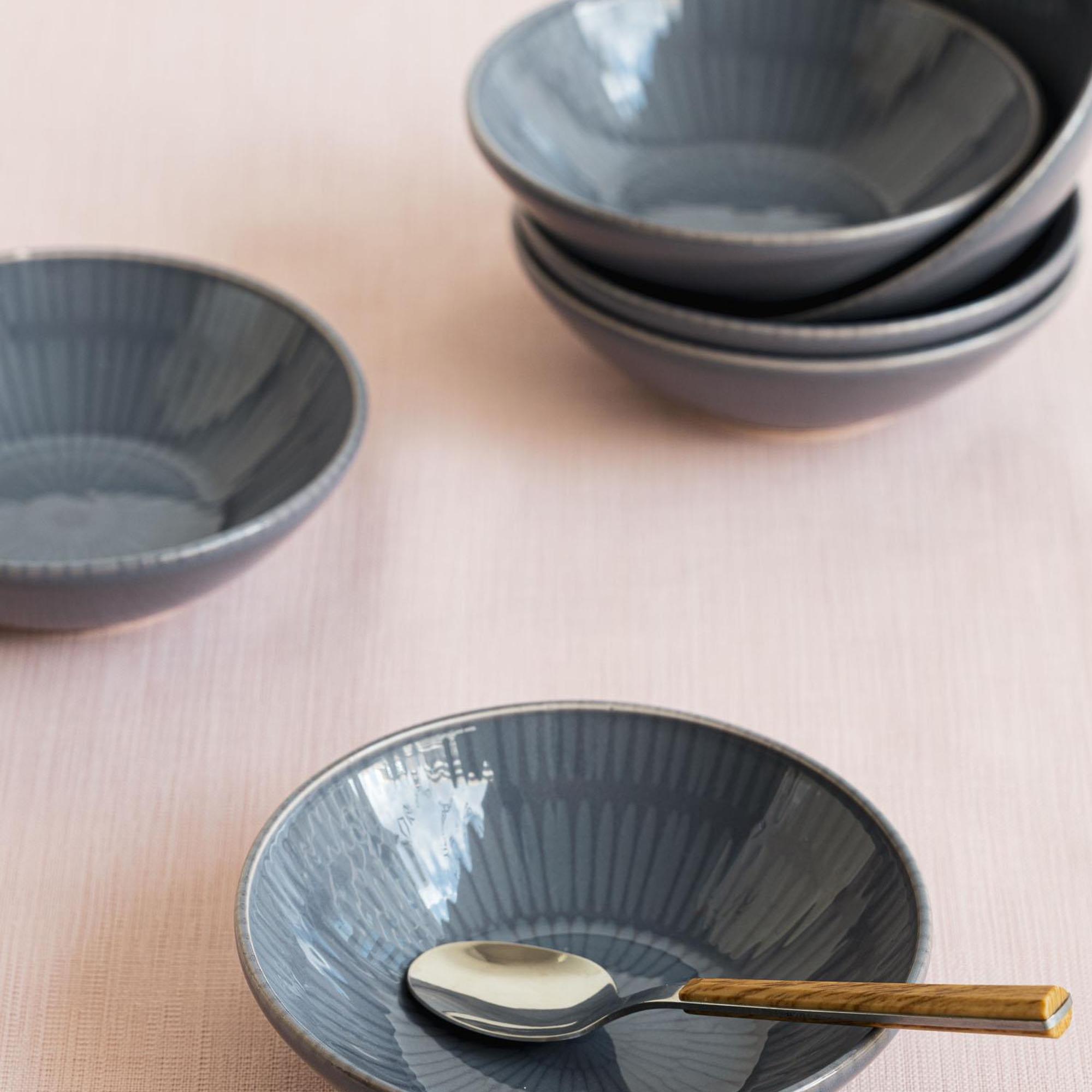 The Mia Noon Kase 6lı Set Gri 15 cm