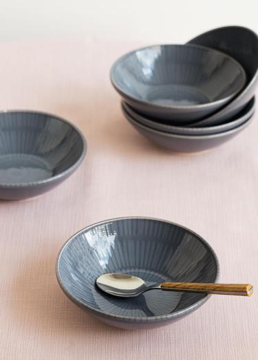  The Mia Noon Kase 6lı Set Gri 15 cm