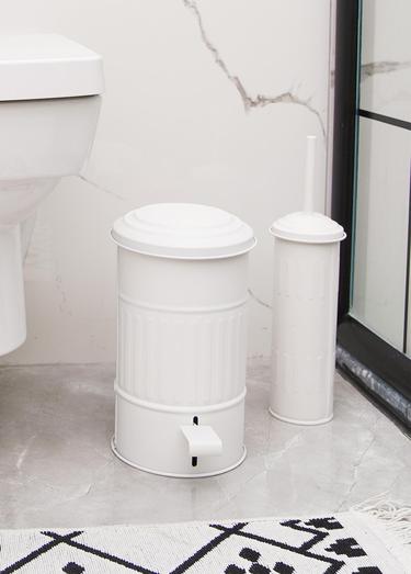  The Mia Çöp Kovası Banyo 5 Lt Beyaz MGL0009