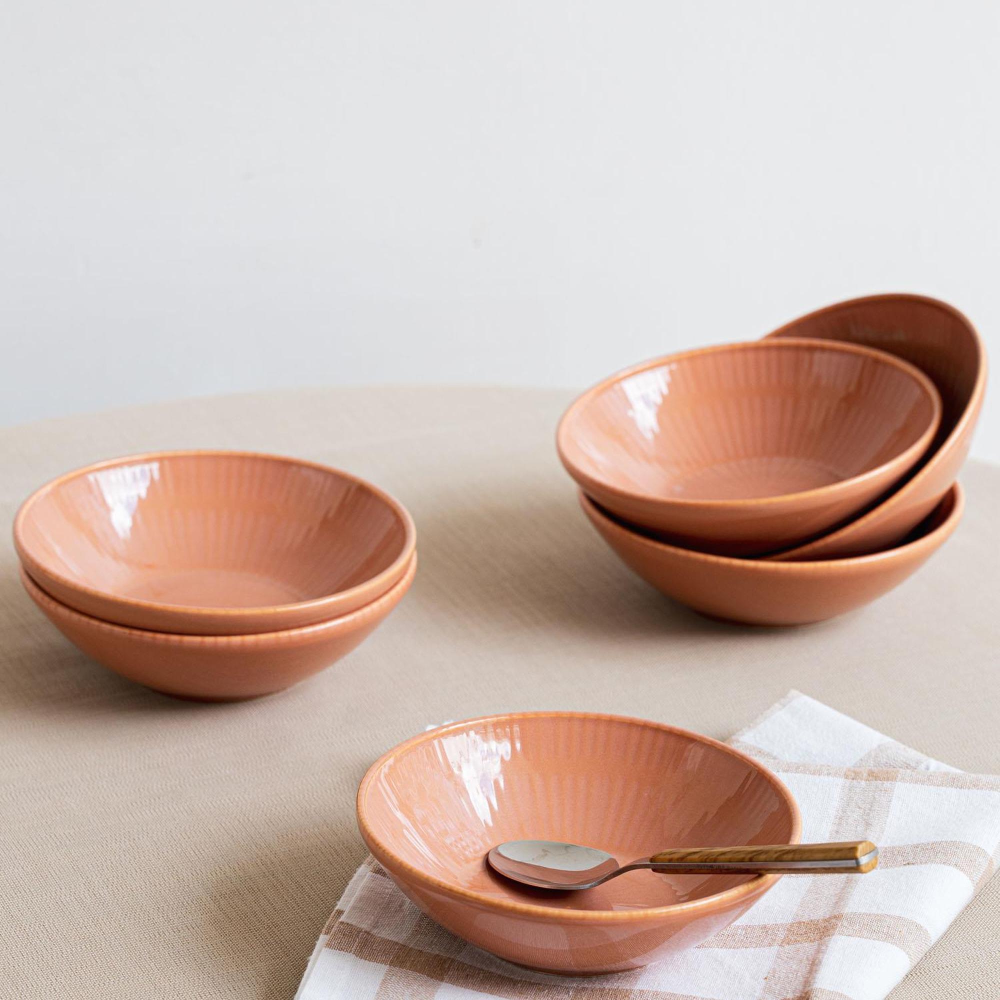 The Mia Noon Kase 6lı Set Somon 15 cm