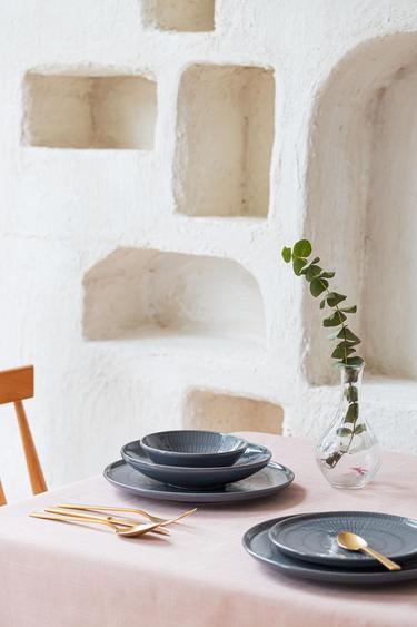  The Mia Noon Servis Tabağı Gri 30 Cm