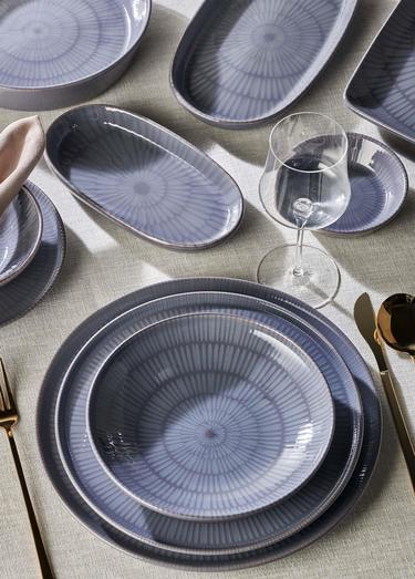  The Mia Noon Servis Tabağı Gri 30 Cm