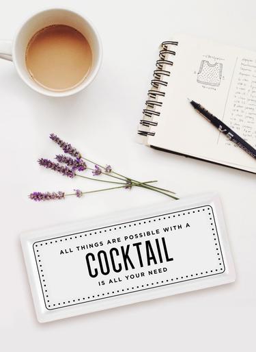  The Mia Dikdörtgen Servis Cocktail - 35 x 16 Cm