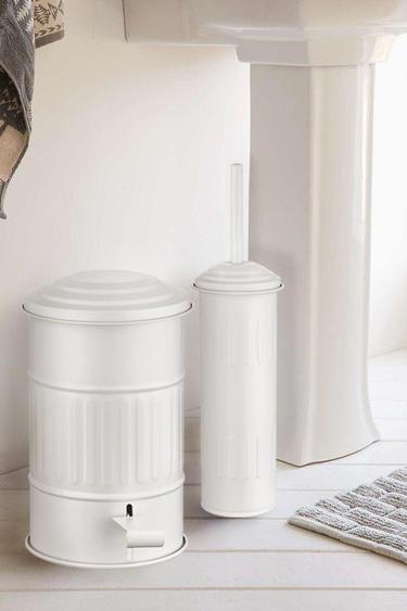  The Mia Çöp Kovası Banyo Beyaz 5 Lt