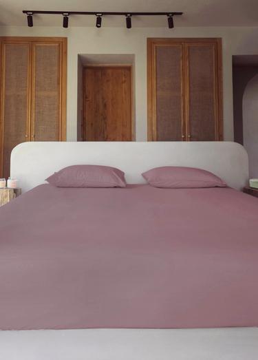  The Mia Cotta Old Rose Çift Kişilik Çarşaf 260x240 Cm