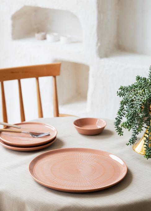  The Mia Noon Servis Tabağı Somon 30 Cm