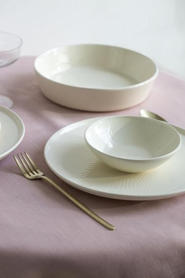  The Mia Noon Servis Tabağı Krem 30 Cm