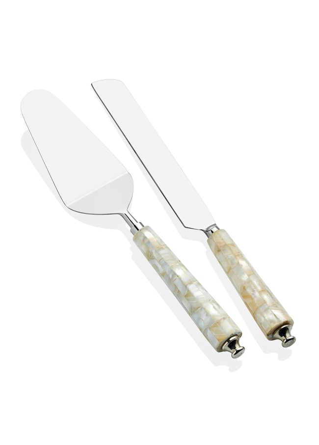  The Mia Pearl Pasta Servis Takımı 2 Parça