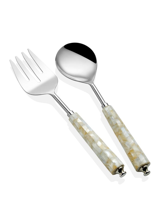  The Mia Pearl Salata Servis Takımı 2 Parça