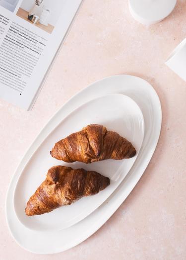  The Mia Cotta Limoges Oval Servis Beyaz 34x17 cm