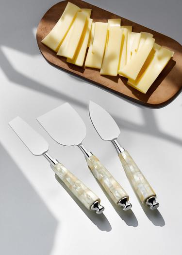  The Mia Pearl Peynir Servis Takımı 3 Parça