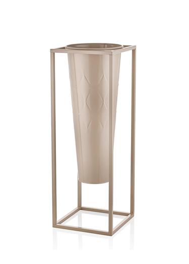  The Mia Prizma Vazo & Saksı Karamel 80x30x30 cm