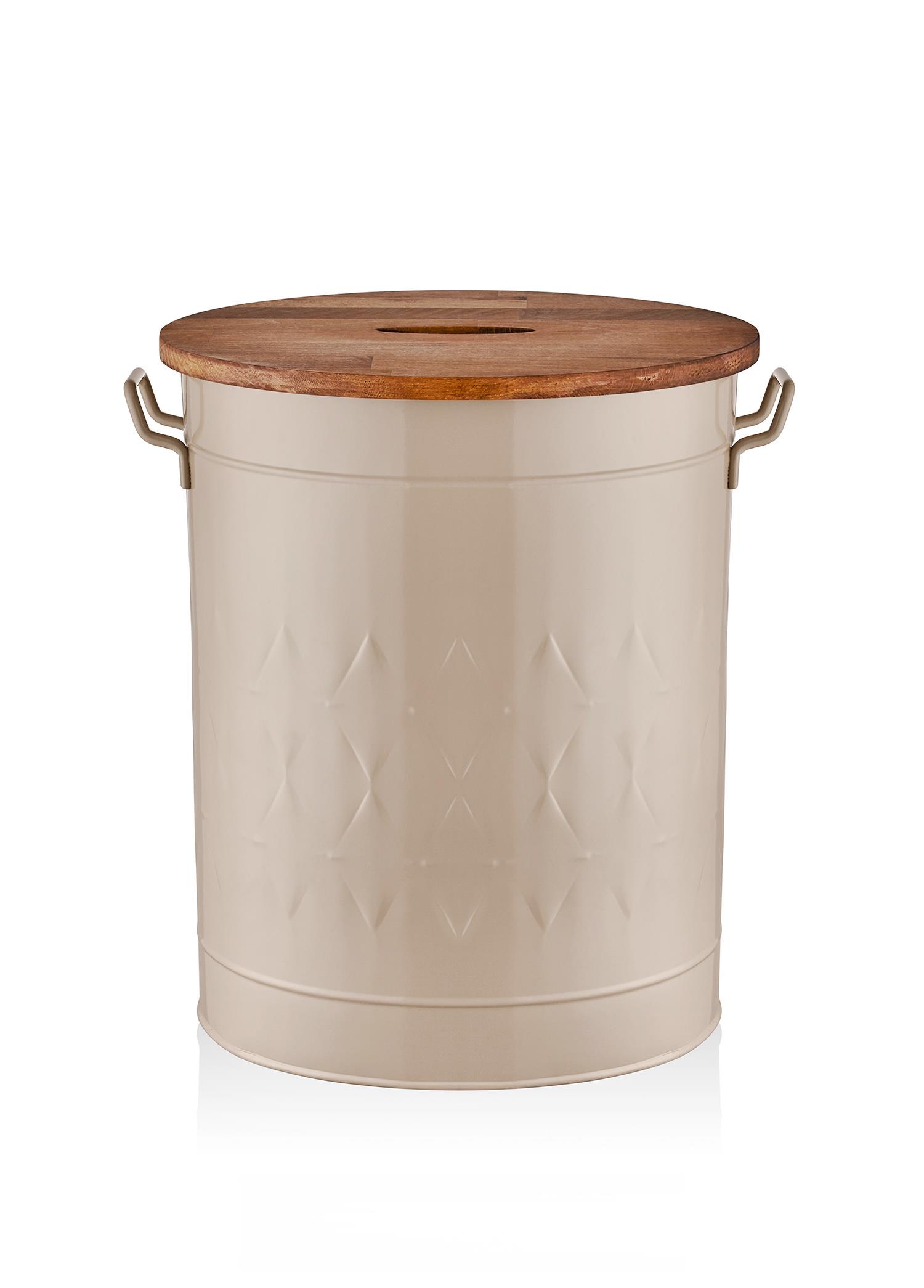  The Mia Prizma Çamaşır Sepeti Karamel 54x43x35 cm