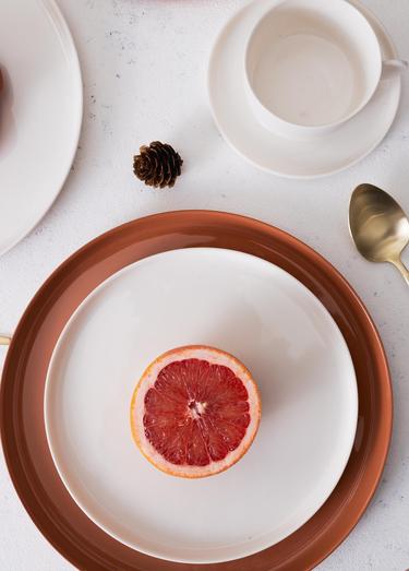  The Mia Cotta Limoges Pasta Tabağı Beyaz 21 cm