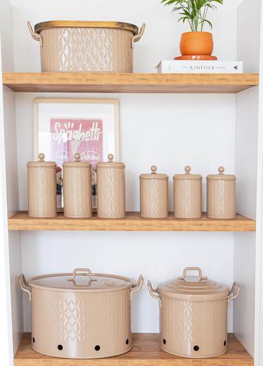  The Mia Prizma Çay Şeker Kahve Kavanozu Karamel 1 Lt