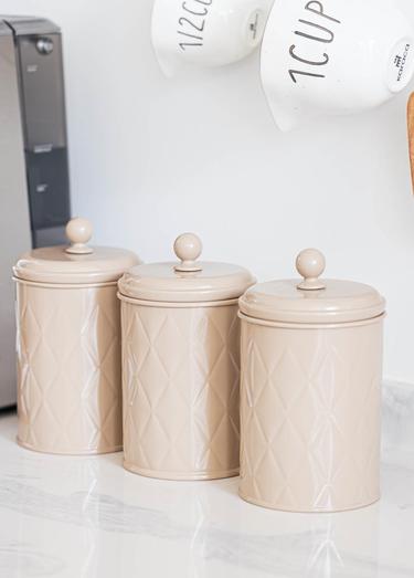  The Mia Prizma Çay Şeker Kahve Kavanozu Karamel 1 Lt