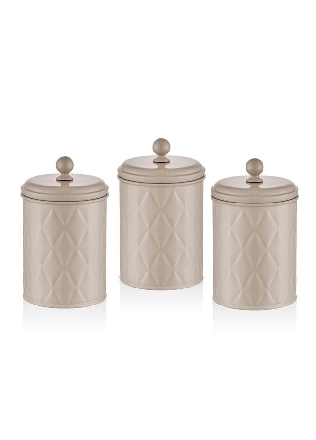  The Mia Prizma Çay Şeker Kahve Kavanozu Karamel 1 Lt