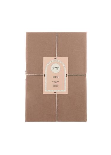  The Mia Cotta Wood Smooke Çift Kişilik Çarşaf 260x240 Cm