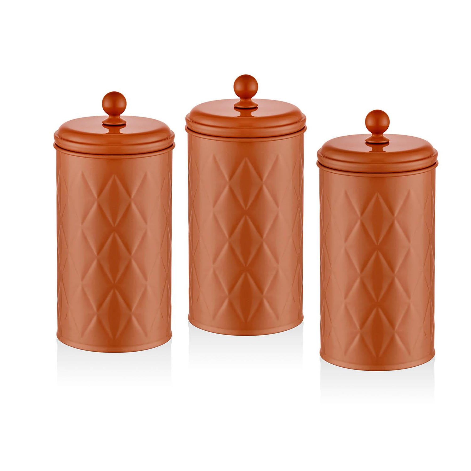 The Mia Prizma Çay Şeker Kahve Kavanozu Terracota 1,20 Lt