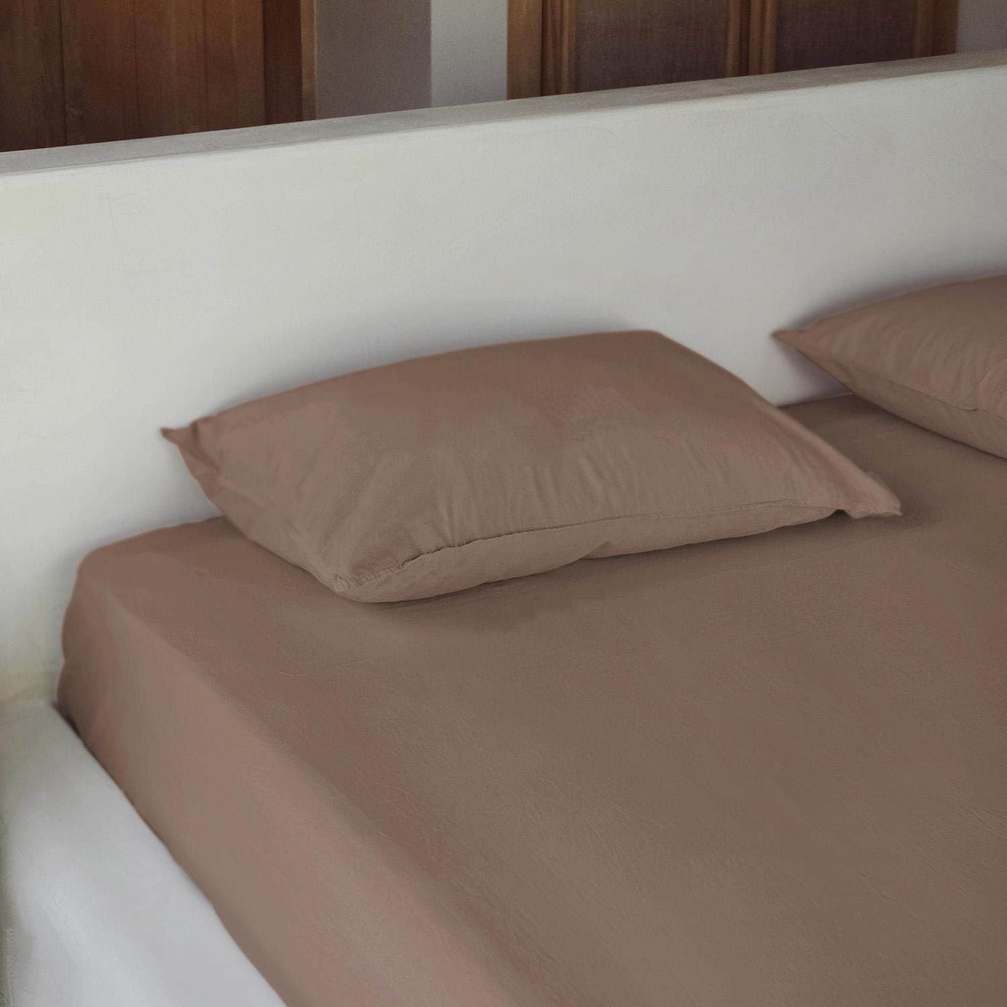 The Mia Cotta Wood Smooke Tek Kşl Lastikli Çarşaf 200x100