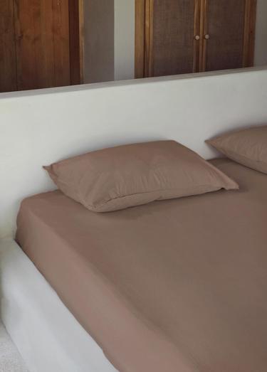  The Mia Cotta Wood Smooke Tek Kşl Lastikli Çarşaf 200x100