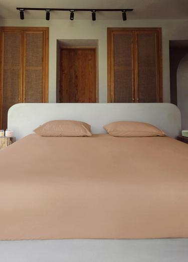  The Mia Cotta Toast Çift Kişilik Çarşaf 260x240 Cm