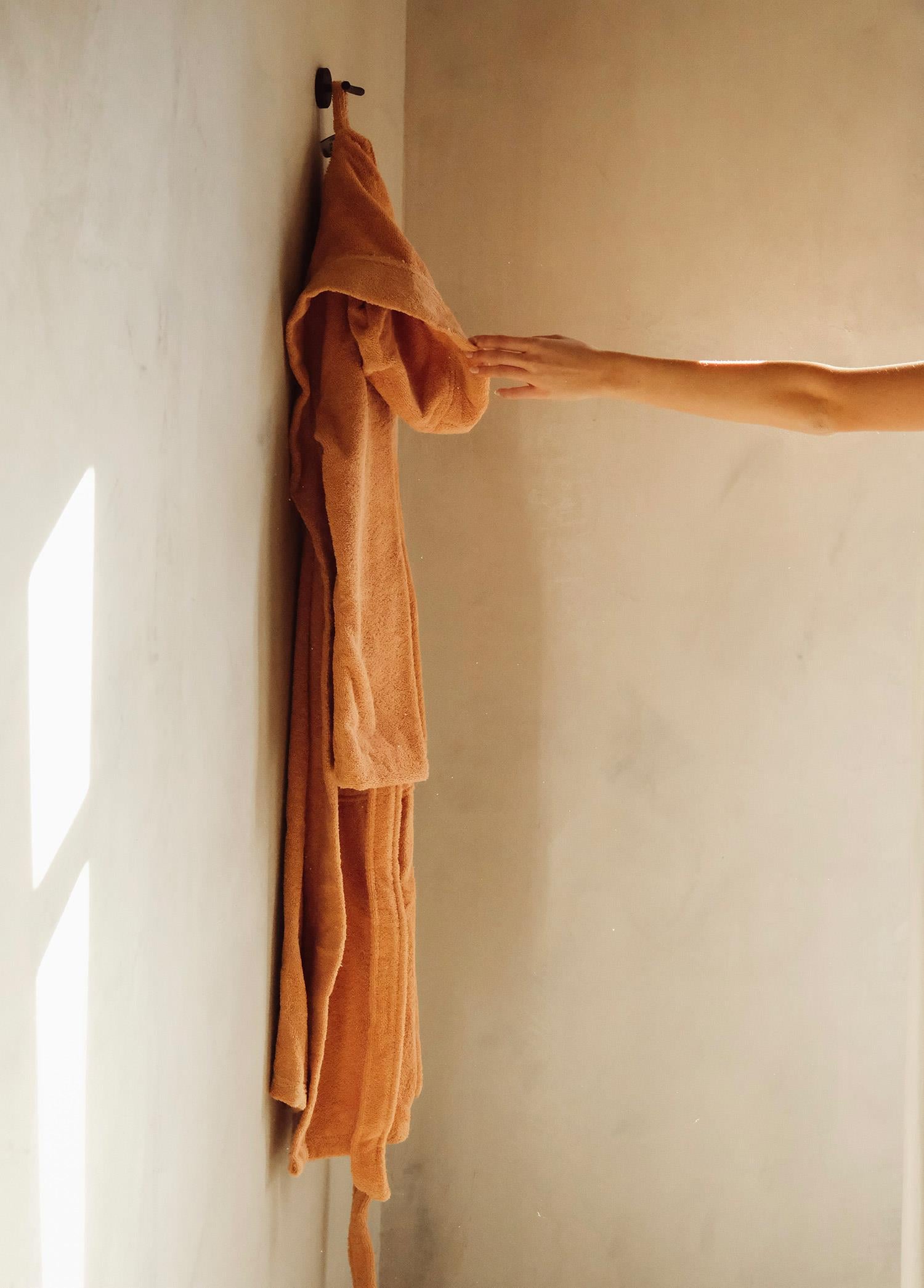  The Mia Fine Cotton TerraCotta Bornoz Large XLarge